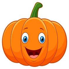 Pumpkin Classroom Vegetable Transparent Sticker